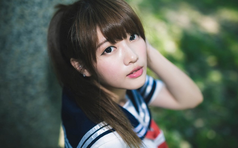 学生妹制服清纯甜美照  第9张