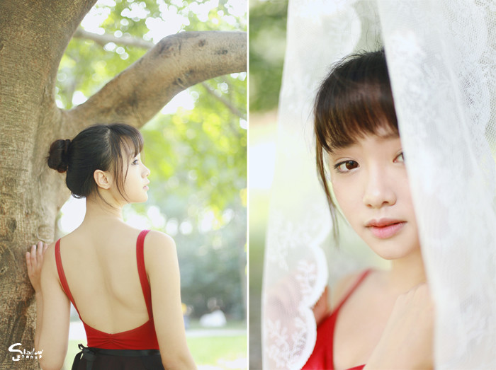 跳舞姑娘草地上的迷人舞姿  第11张