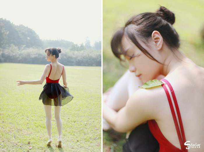 跳舞姑娘草地上的迷人舞姿  第10张