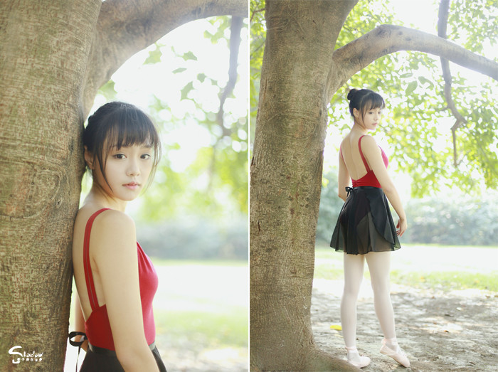 跳舞姑娘草地上的迷人舞姿  第16张