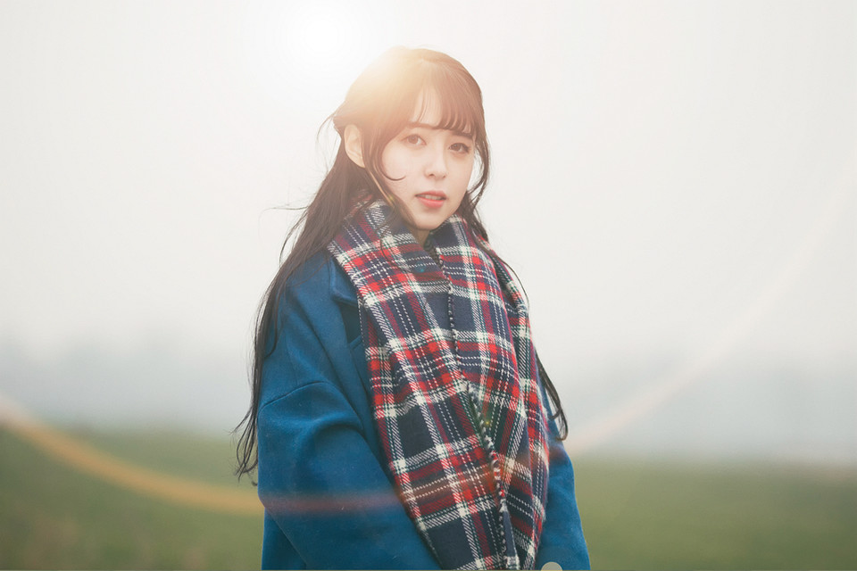 冬日暖阳下小清新美女  第2张