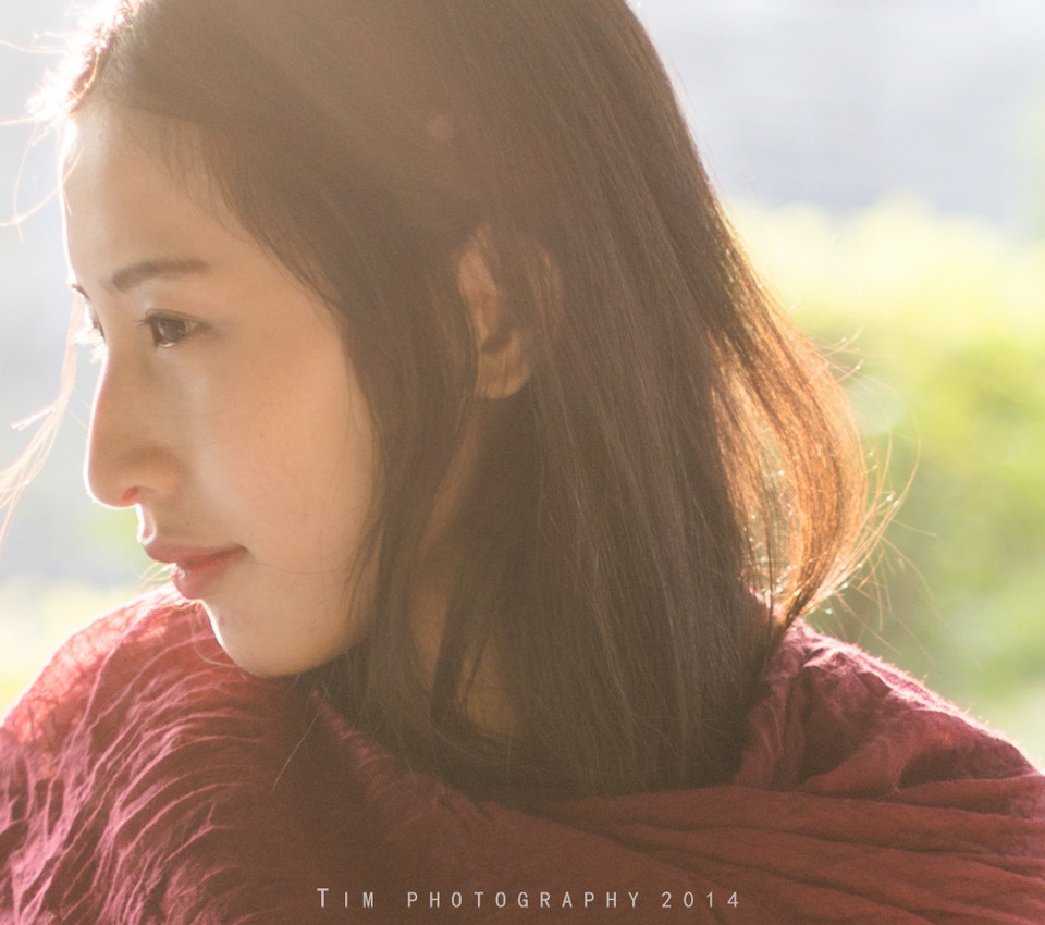 逆光少女黄昏清纯图  第2张