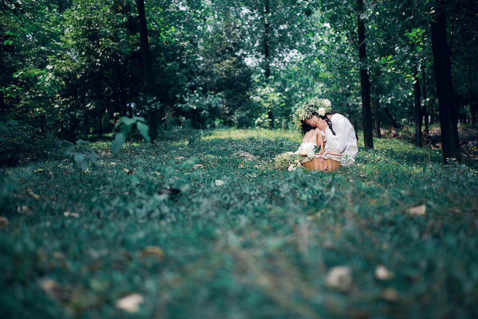 绿野森林的长裙女子  第9张
