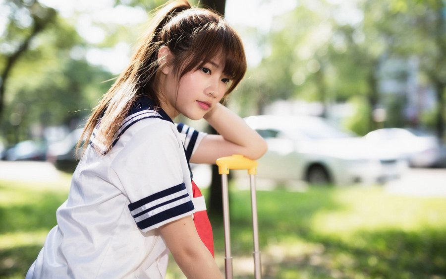 学生妹制服清纯甜美照  第14张