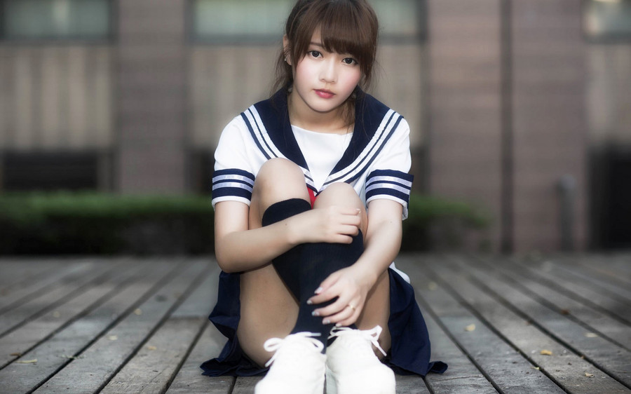 学生妹制服清纯甜美照  第16张