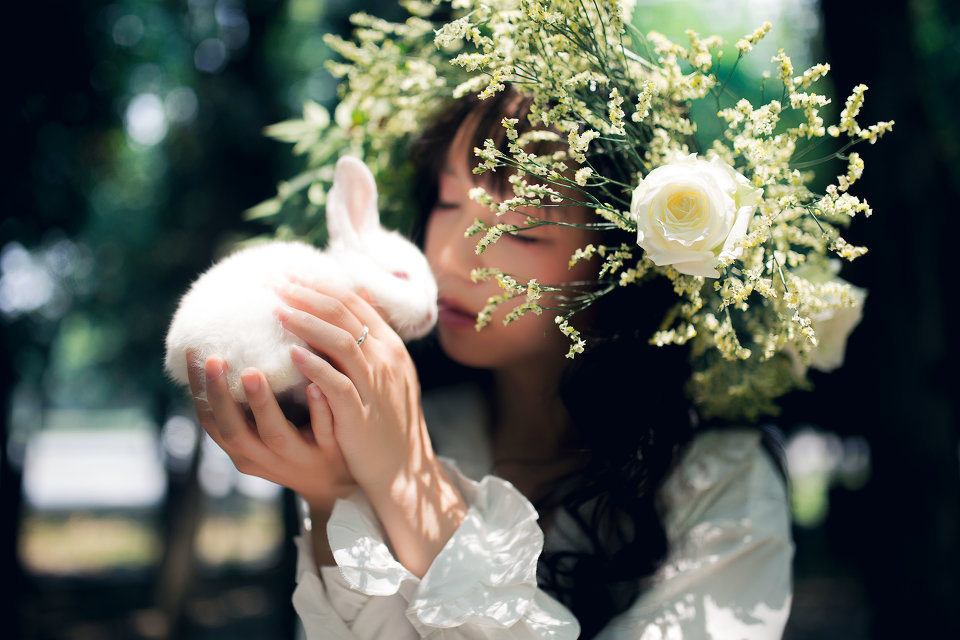 绿野森林的长裙女子  第2张