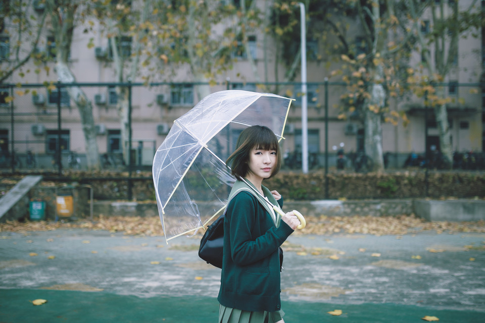 学生妹户外清纯气息  第10张