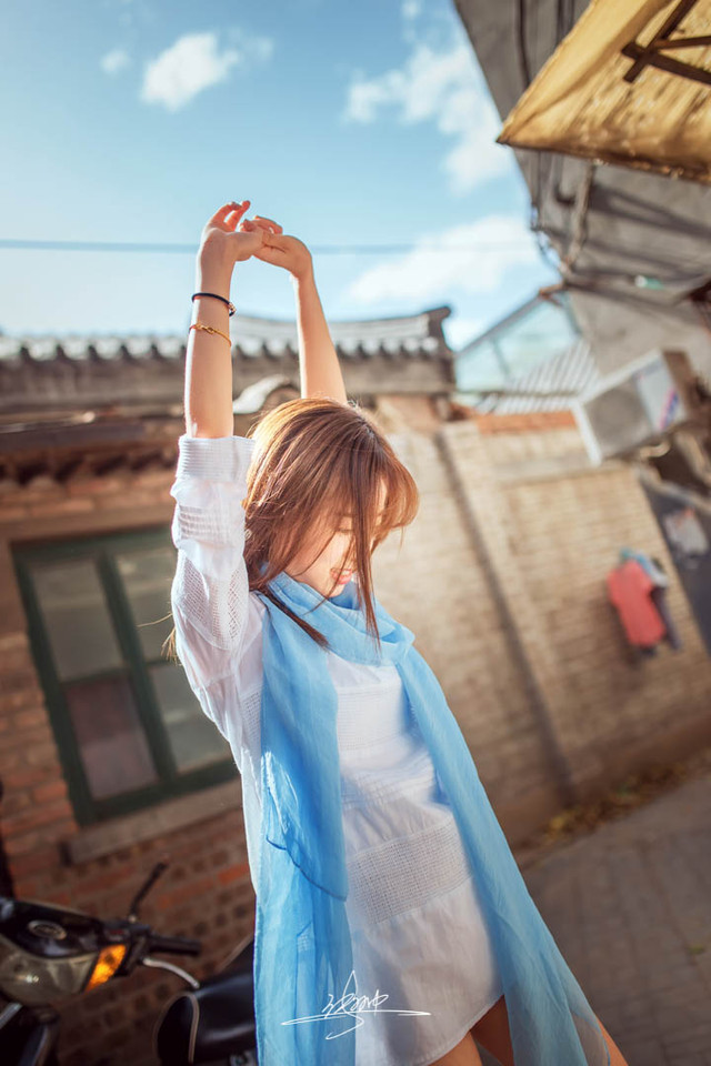 清纯美女户外小清晰写真  第12张