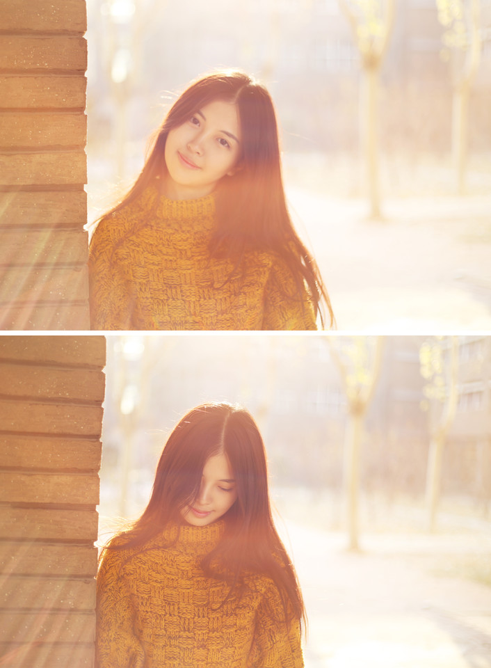深秋暖阳下清纯甜美姑娘  第4张