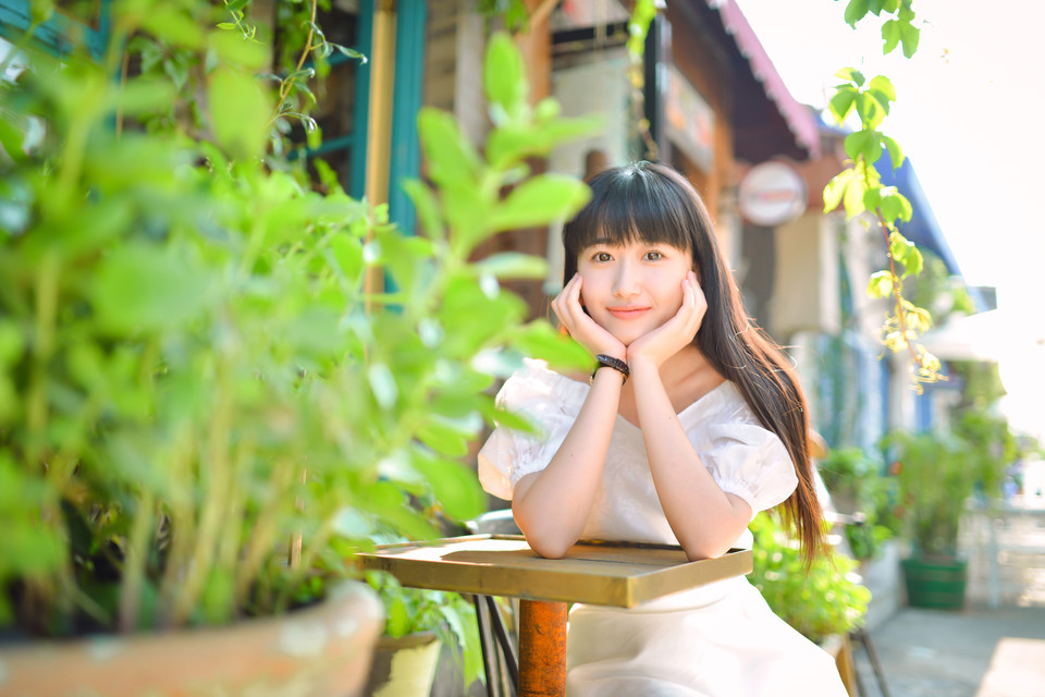 甜美清纯白裙少女  第13张