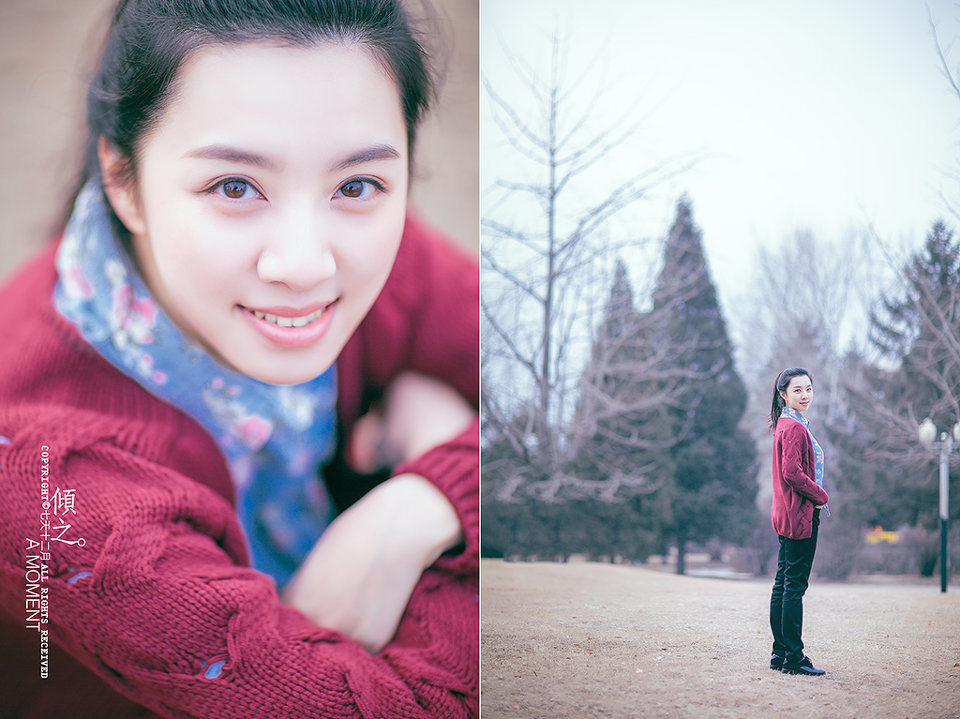 马尾女孩的户外小清新图片  第10张