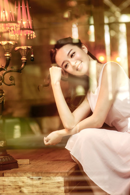 小清新美女的咖啡店清纯图  第8张