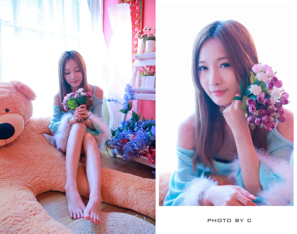 甜美女子私房小清新图  第4张