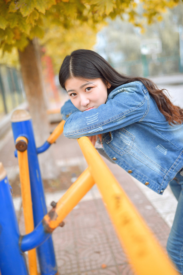 秋日清纯迷人长发美女  第26张