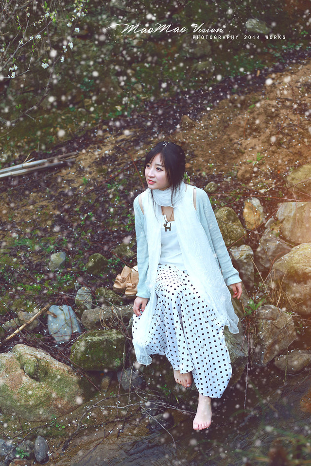 梨花下清新唯美图  第5张