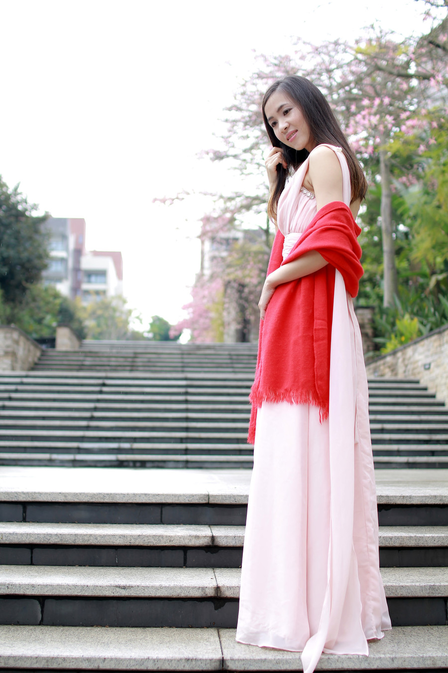 长裙美女甜美清纯照  第9张