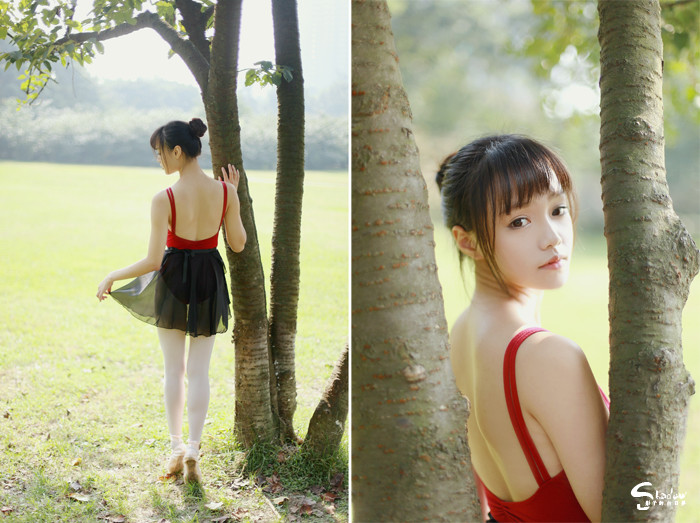 跳舞姑娘草地上的迷人舞姿  第12张