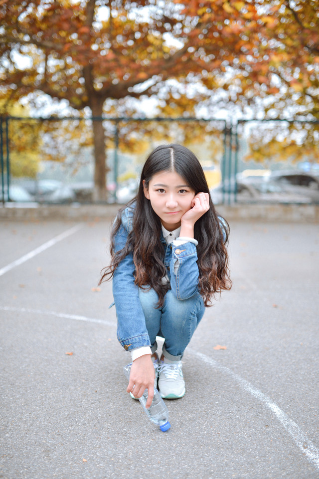 秋日清纯迷人长发美女  第21张