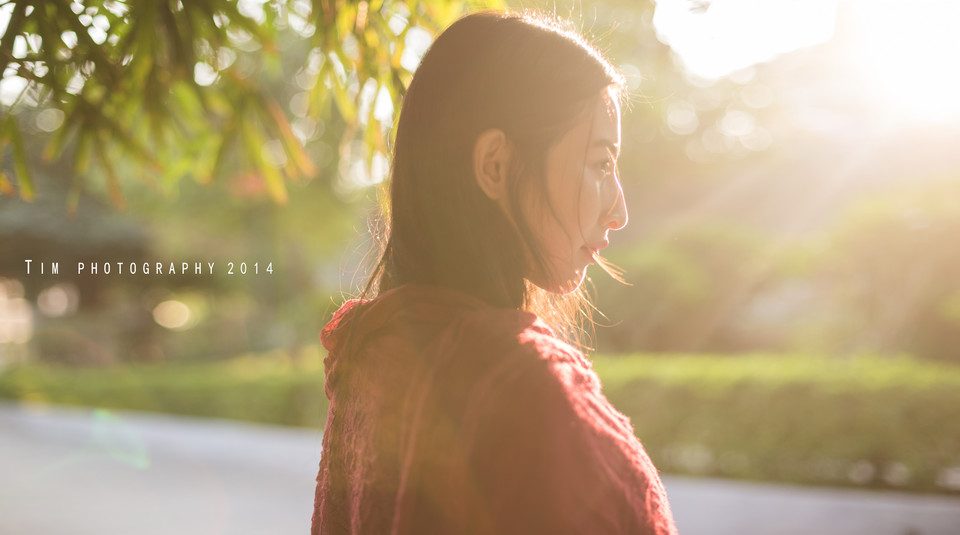 逆光少女黄昏清纯图  第7张